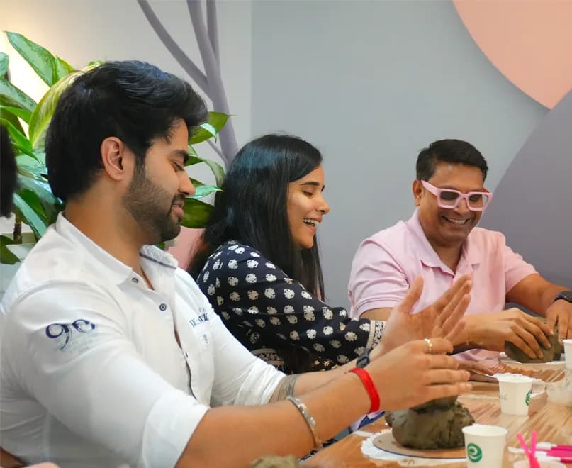 Team celebrating at alt.f
